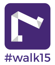 #walk15 logotipas